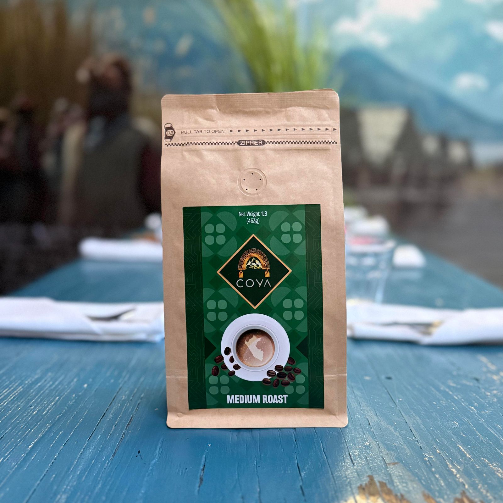 Coya Peruvian coffee, medium roast